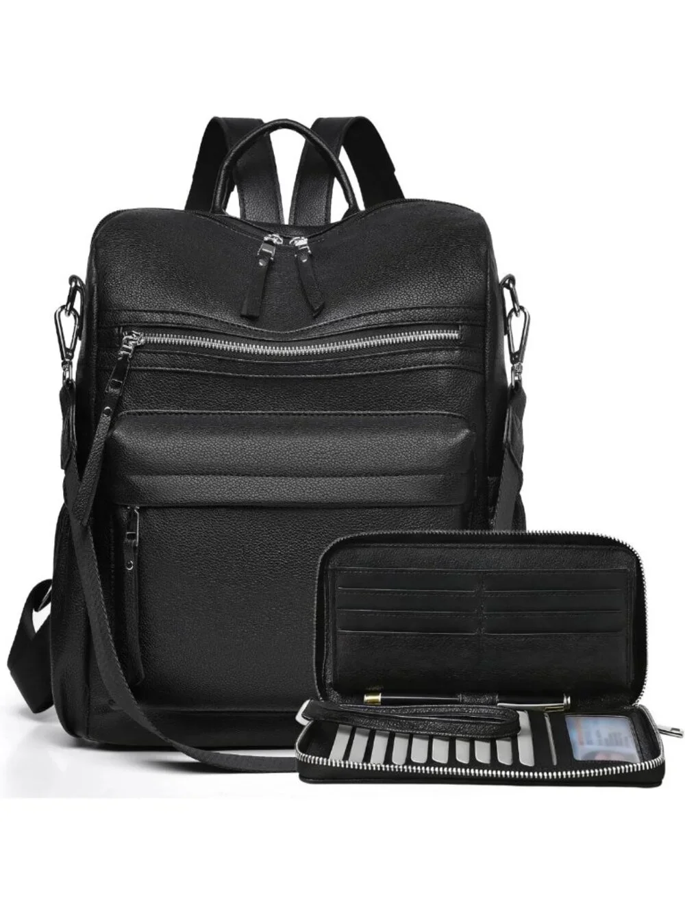 Stylish Women's Leather Backpack Purse | Travel Shoulder Bag for Everyday Use